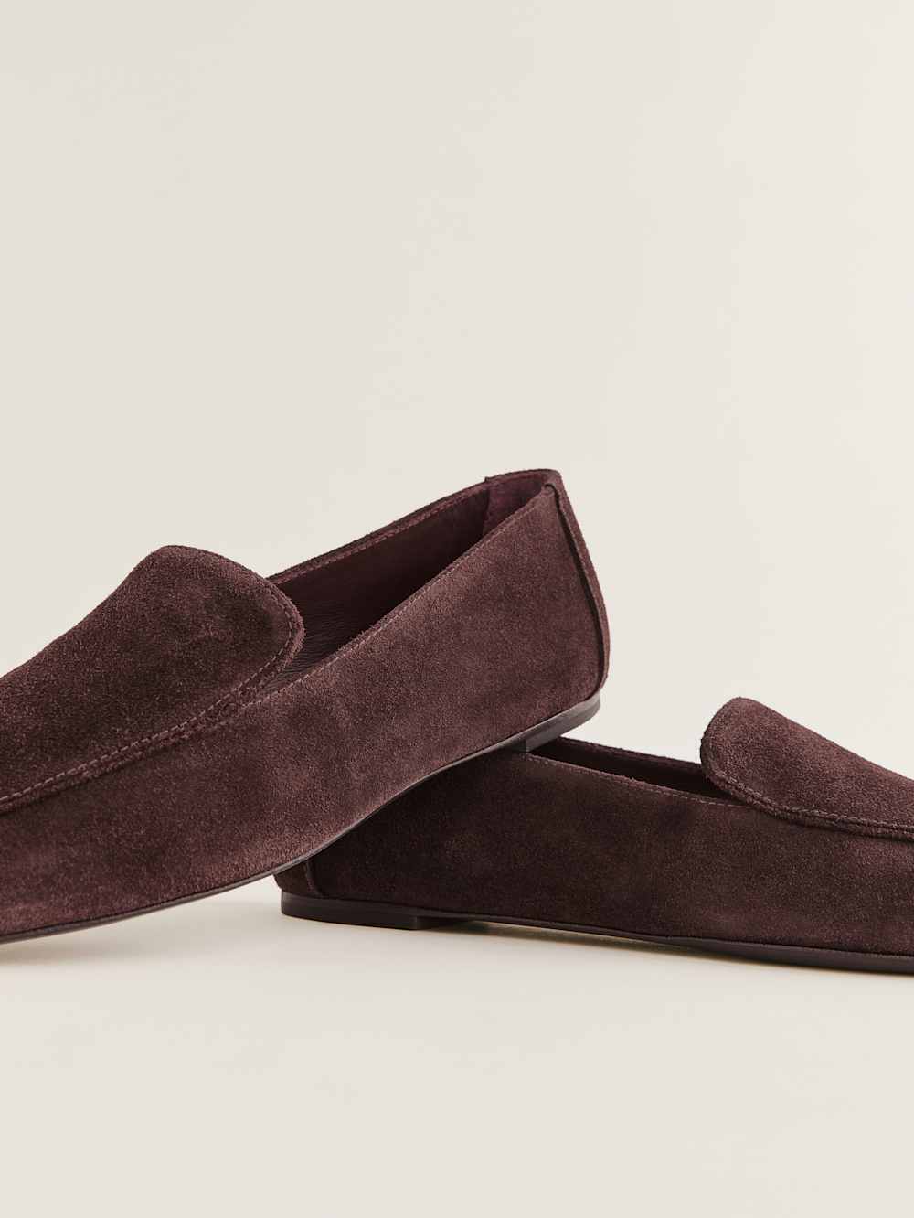 Reformation Kat Soft Loafer - Espresso Suede