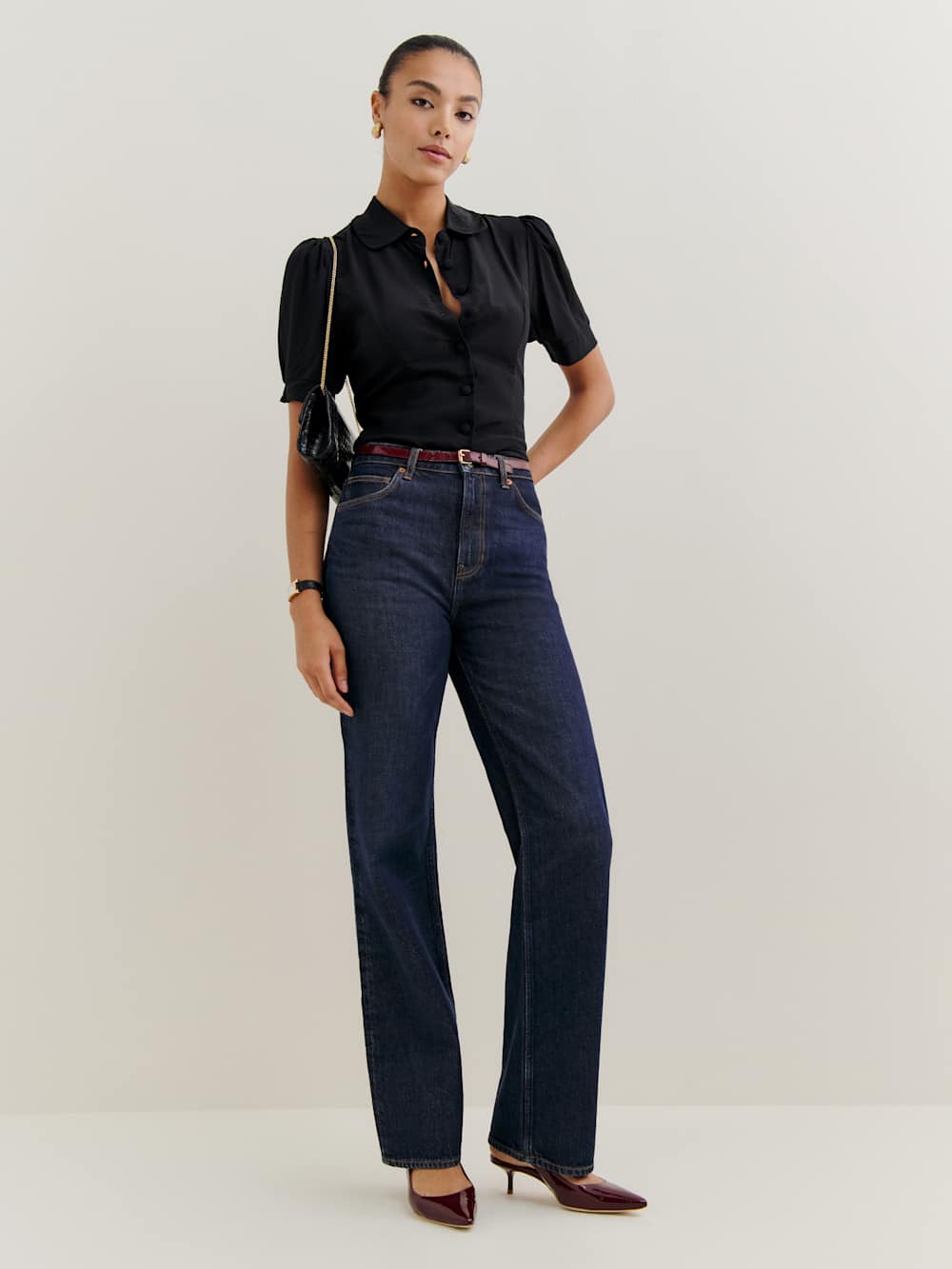 Reformation Elani Top - Black