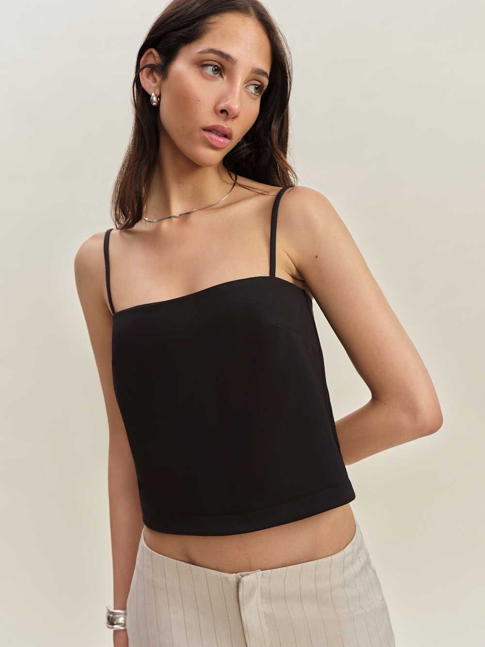 Reformation Noah Knit Top - Black