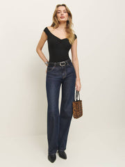 Reformation Haven Knit Top - Black