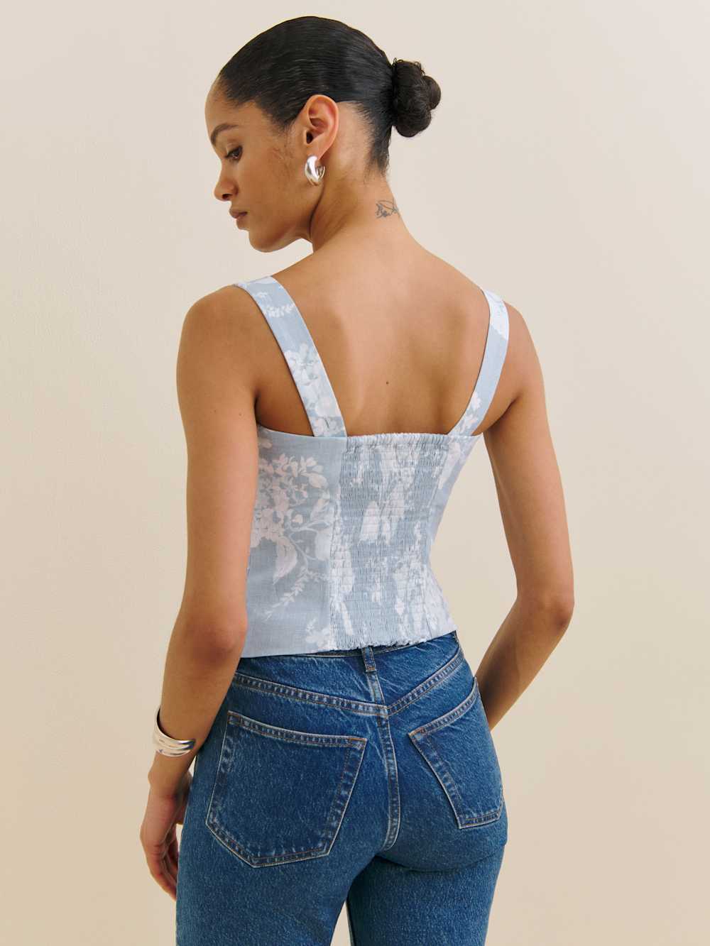 Reformation Darci Linen Top - Angelic