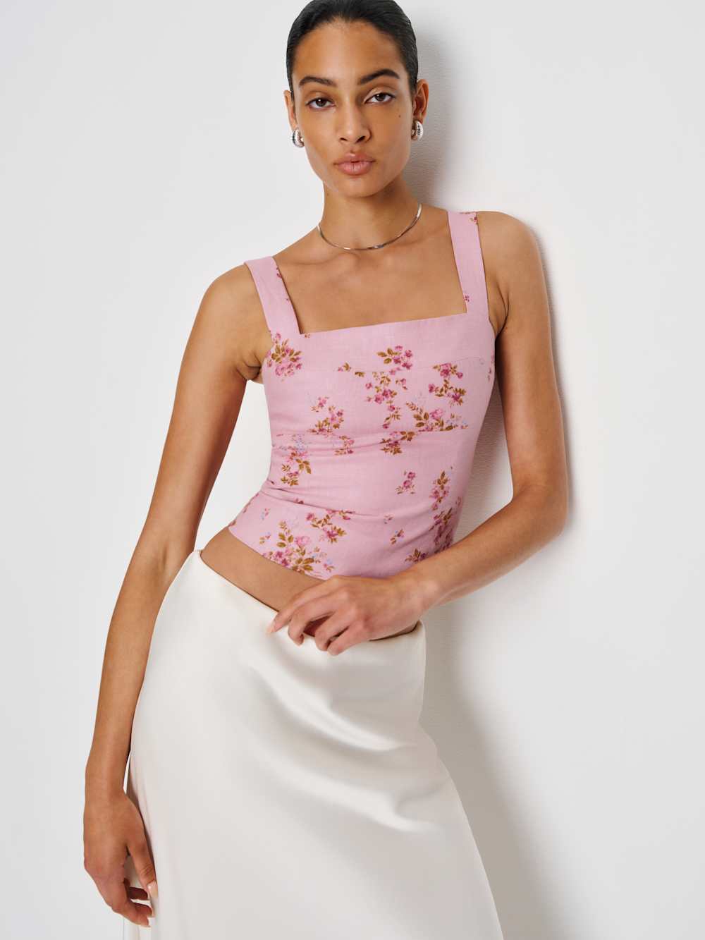 Reformation Darci Linen Top - Secret