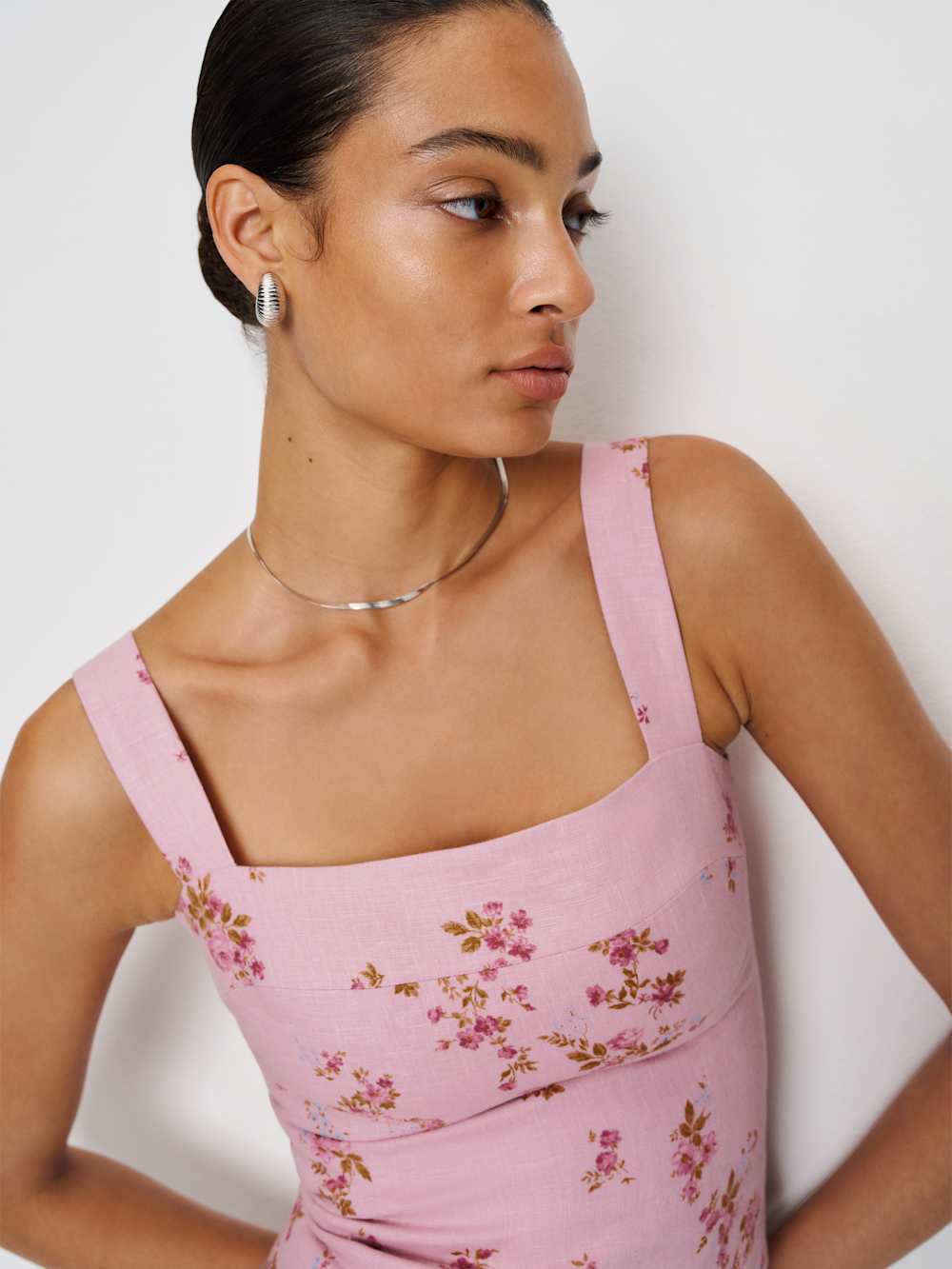 Reformation Darci Linen Top - Secret