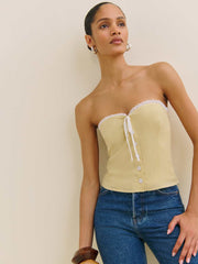 Reformation Dalia Top - Blonde