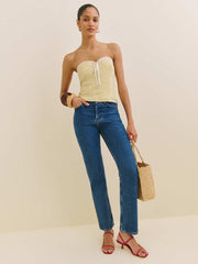 Reformation Dalia Top - Blonde