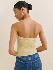 Reformation Dalia Top - Blonde