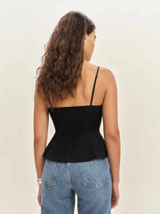 Reformation Genevieve Top - Black