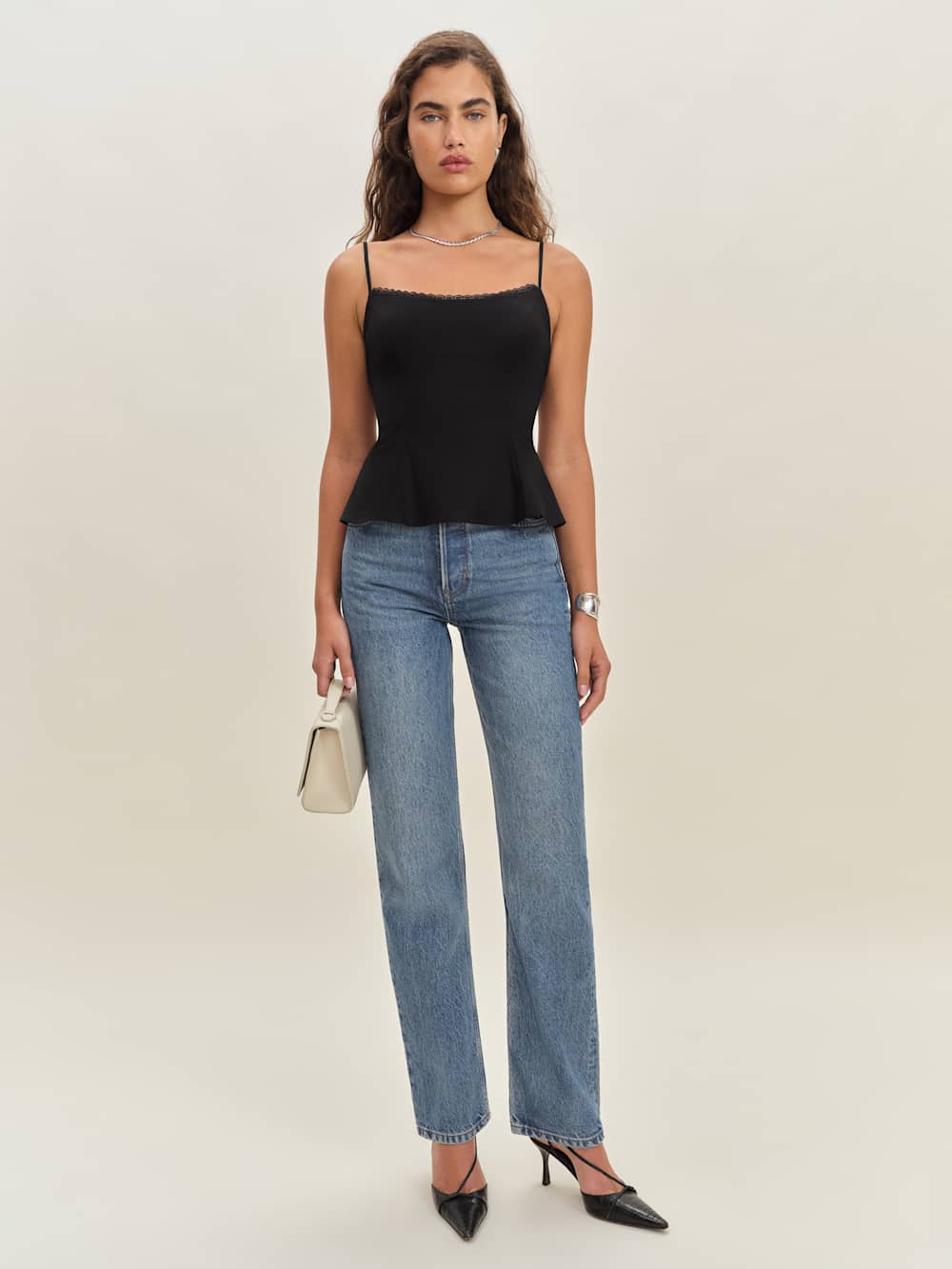 Reformation Genevieve Top - Black