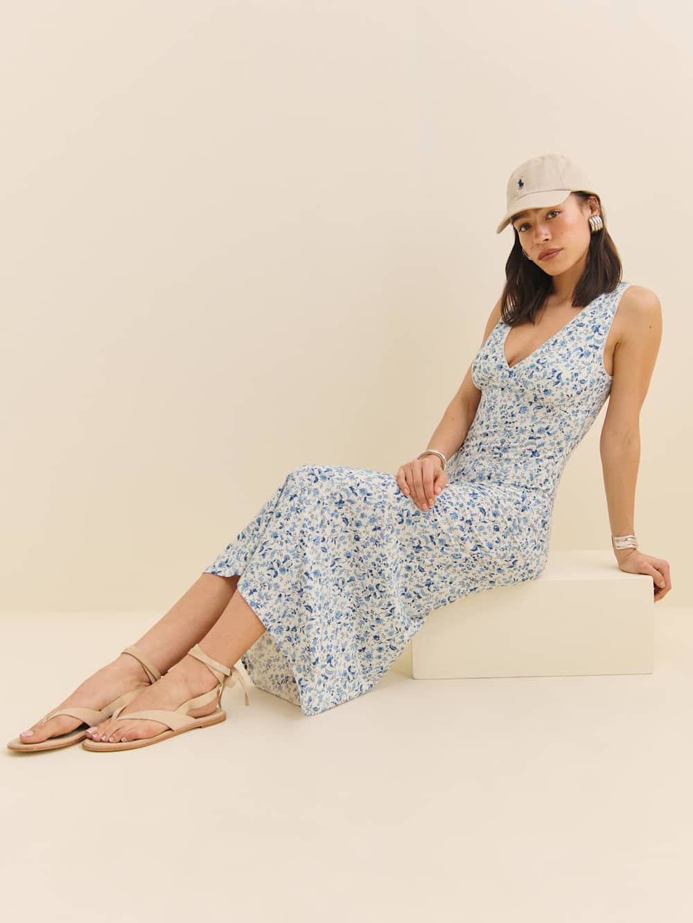 Reformation Brayden Knit Dress - Nile