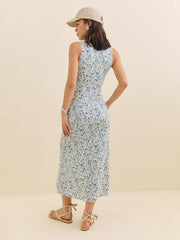 Reformation Brayden Knit Dress - Nile