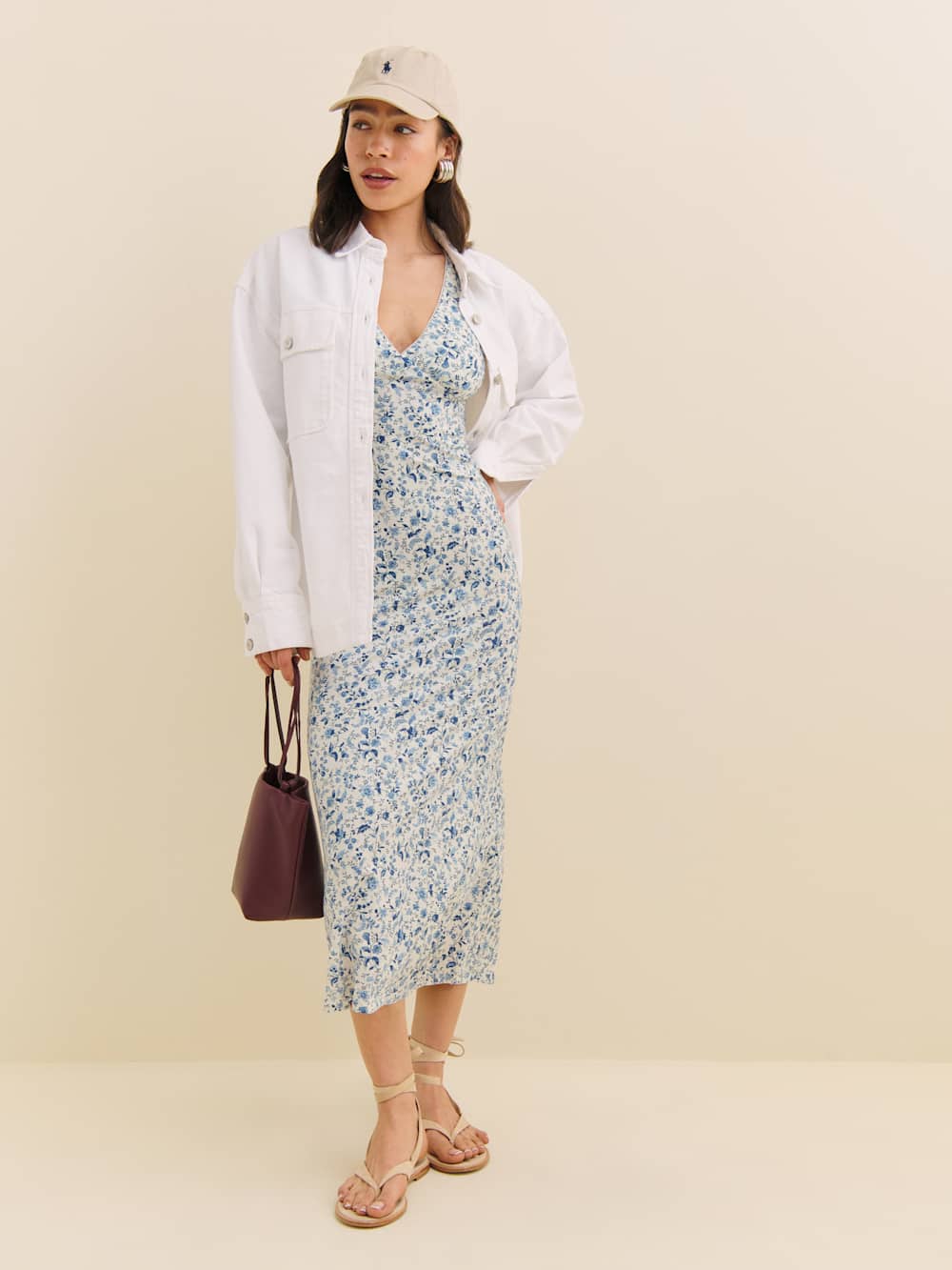 Reformation Brayden Knit Dress - Nile