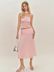 Reformation Petites Olivia Low Waist Skirt - Sugar Blossom