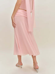 Reformation Petites Olivia Low Waist Skirt - Sugar Blossom