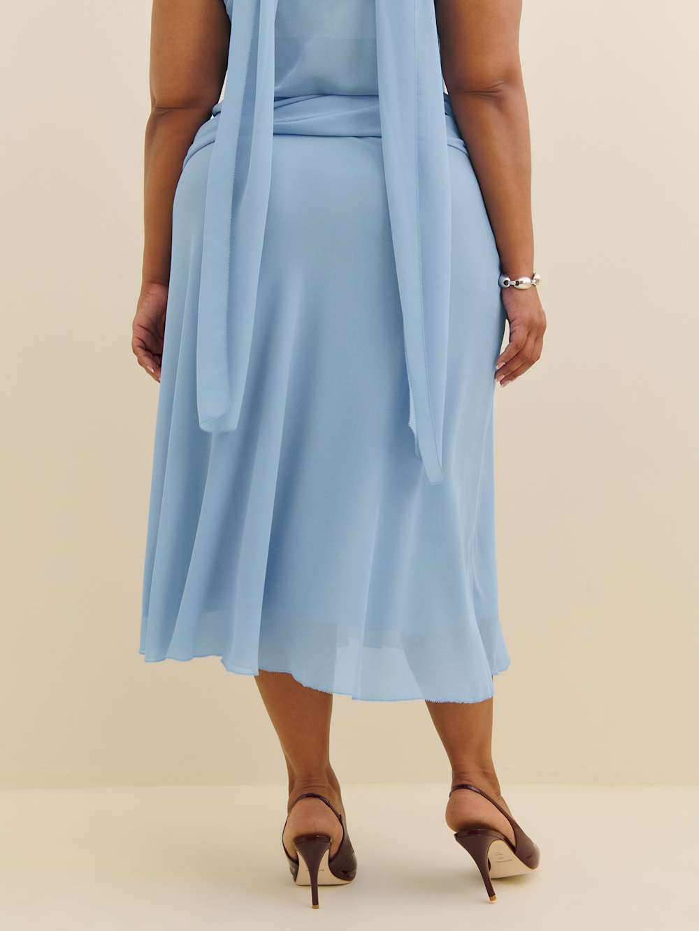 Reformation Olivia Low Waist Skirt Es - Ice Water