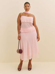 Reformation Lula Top Es - Sugar Blossom