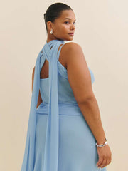 Reformation Lula Top Es - Ice Water