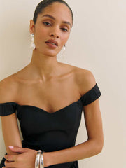 Reformation Monet Linen Dress - Black