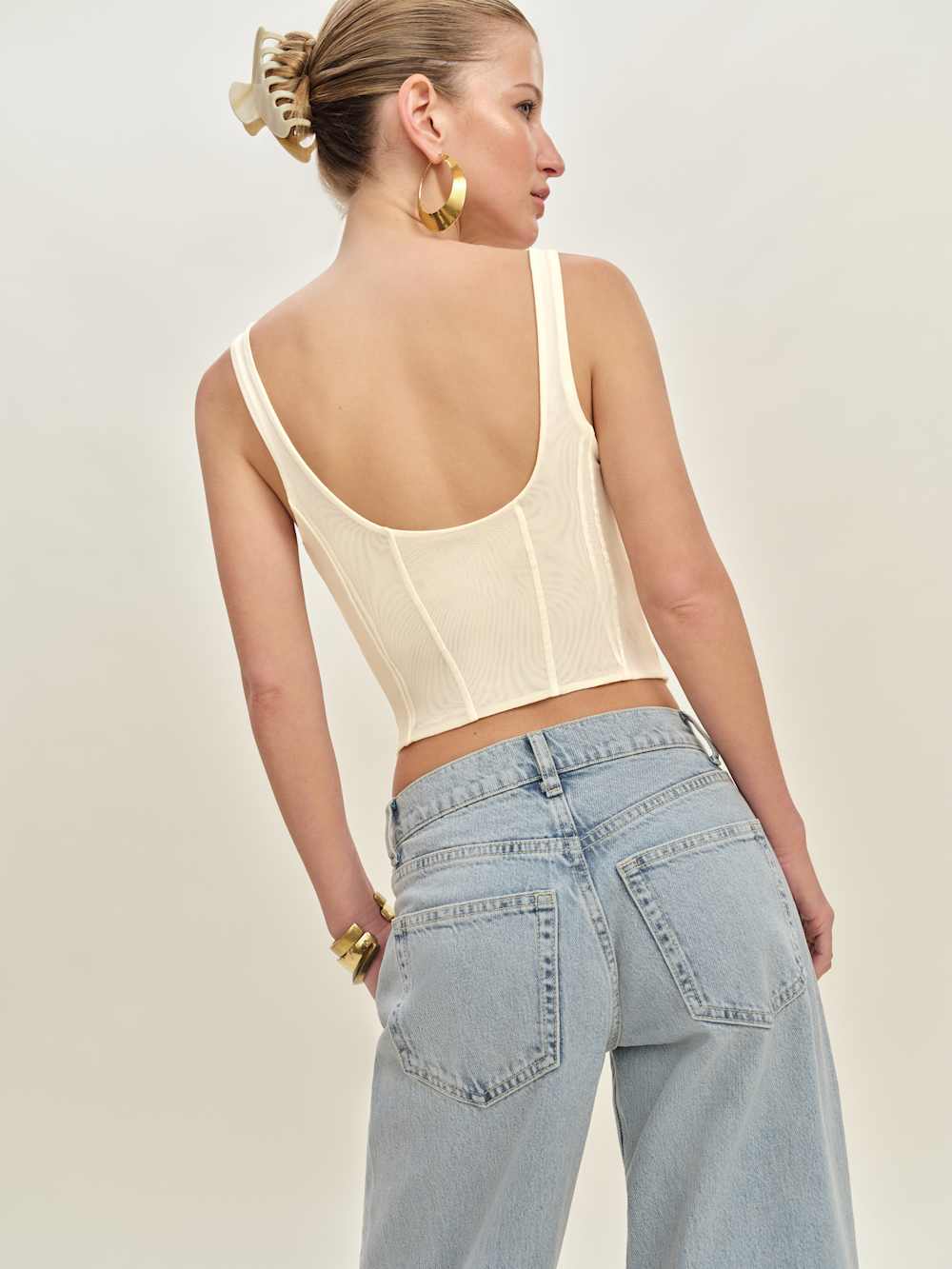 Reformation Seren Top - Fior Di Latte