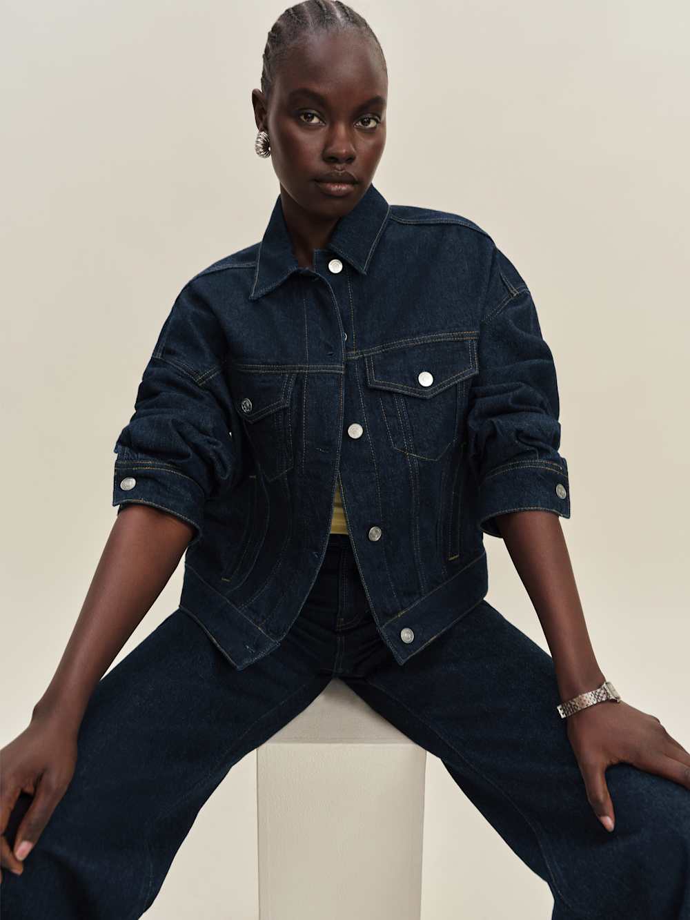 Reformation Rhodes Denim Jacket - Ondine