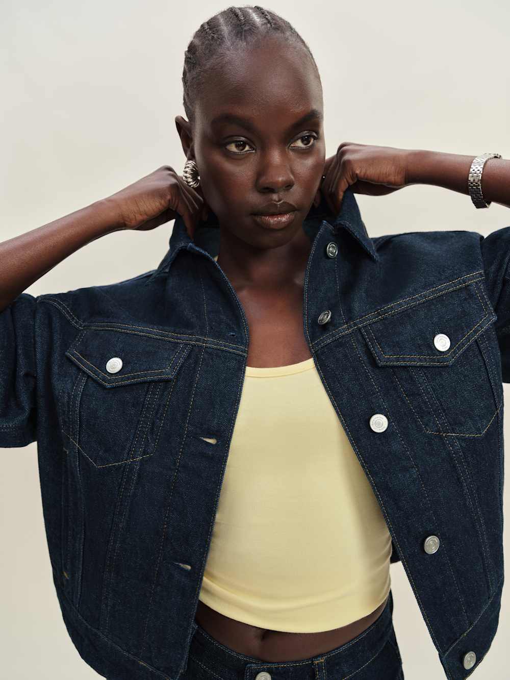 Reformation Rhodes Denim Jacket - Ondine