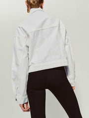 Reformation Rhodes Denim Jacket - Optic White