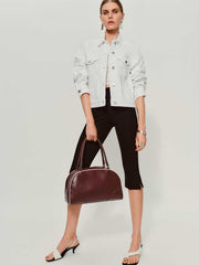 Reformation Rhodes Denim Jacket - Optic White