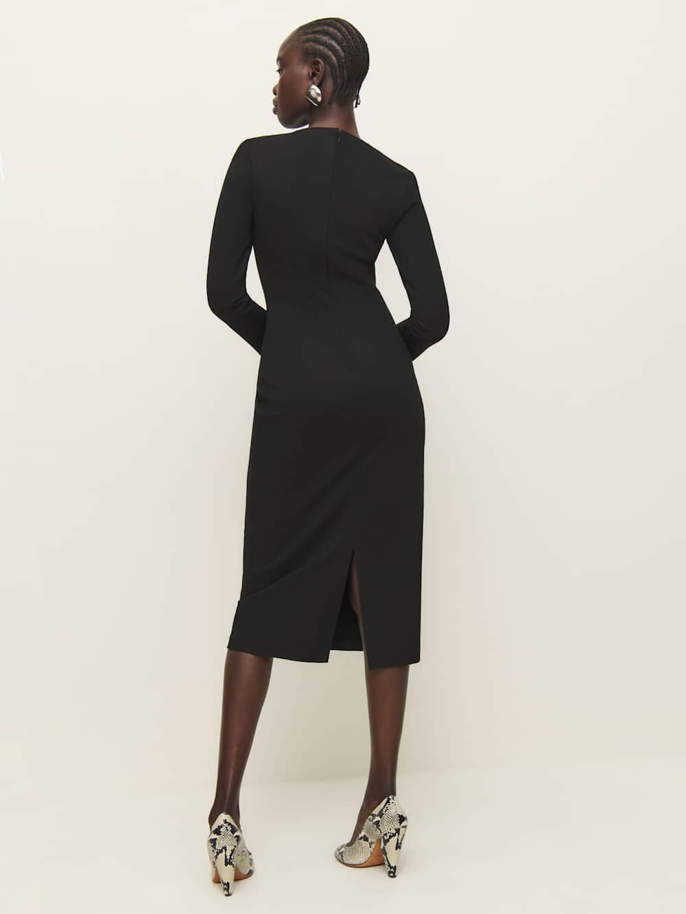 Reformation Millie Knit Dress - Black