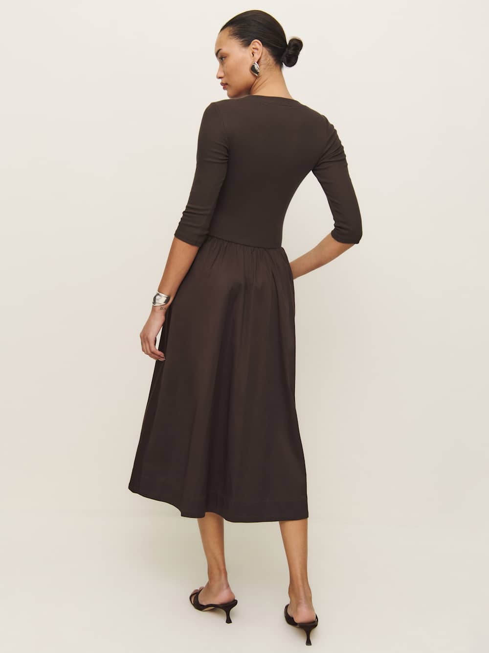 Reformation Luka Knit Dress - Mole