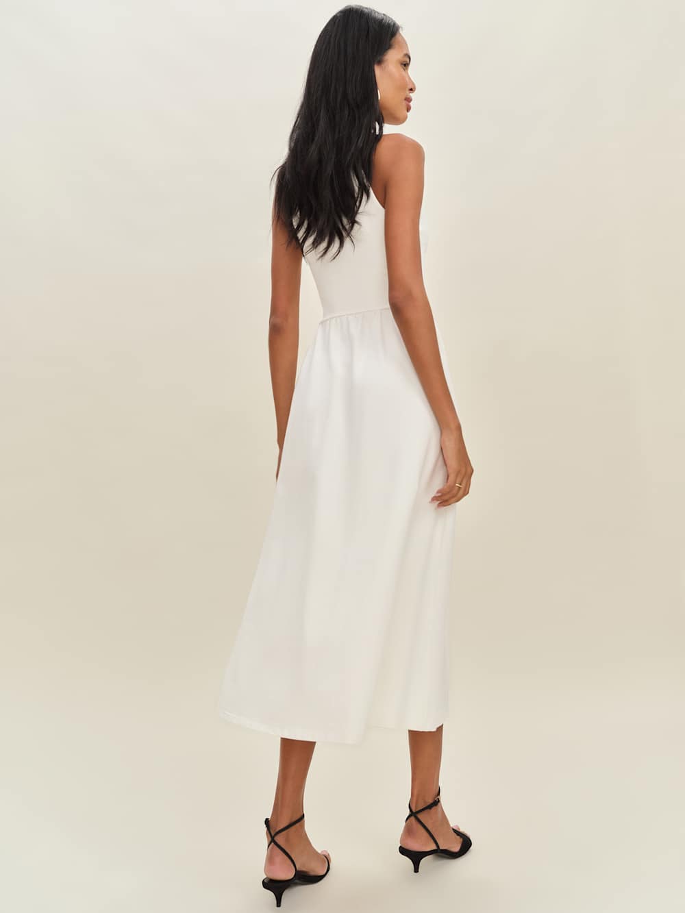 Reformation Walker Knit Dress - Fior Di Latte