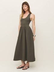 Reformation Walker Knit Dress - Pine Tree