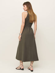 Reformation Walker Knit Dress - Pine Tree