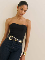 Reformation Sandro Knit Top - Black