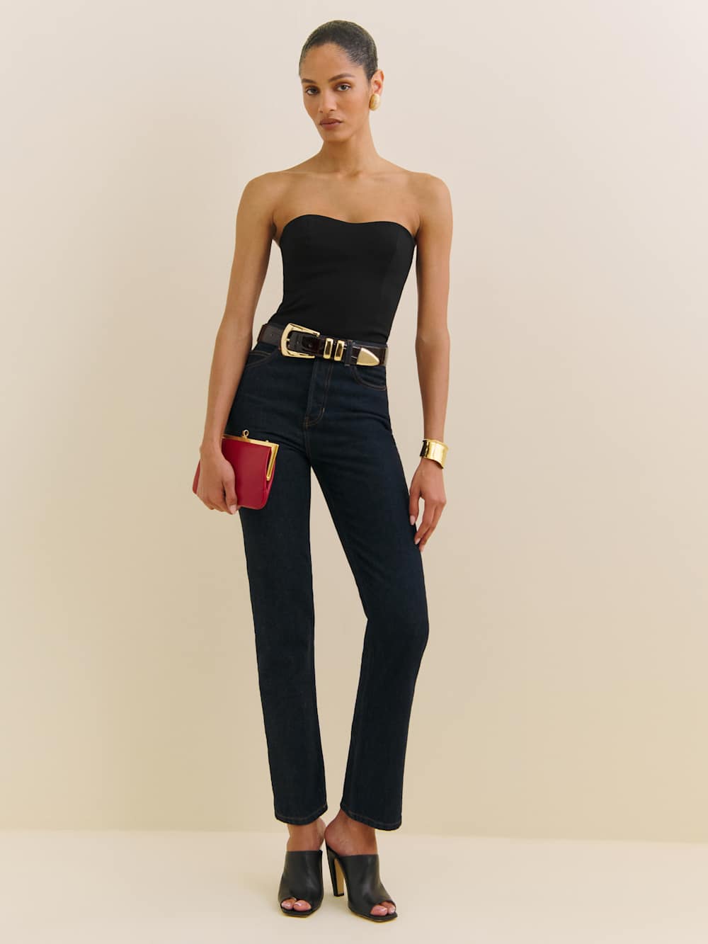 Reformation Sandro Knit Top - Black