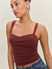 Reformation Trish Knit Top - Chianti