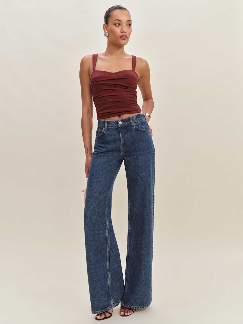 Reformation Trish Knit Top - Chianti