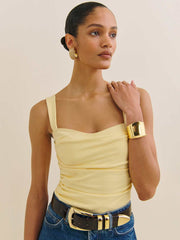 Reformation Trish Knit Top - Pineapple