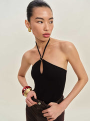 Reformation Juniper Knit Top - Black