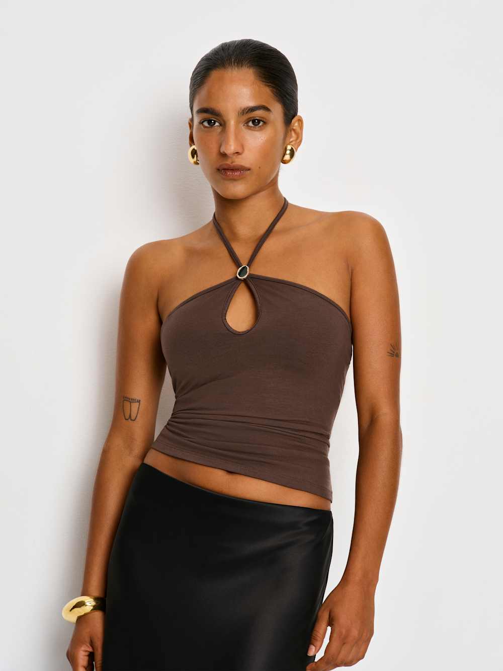 Reformation Juniper Knit Top - Cafe