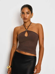 Reformation Juniper Knit Top - Cafe