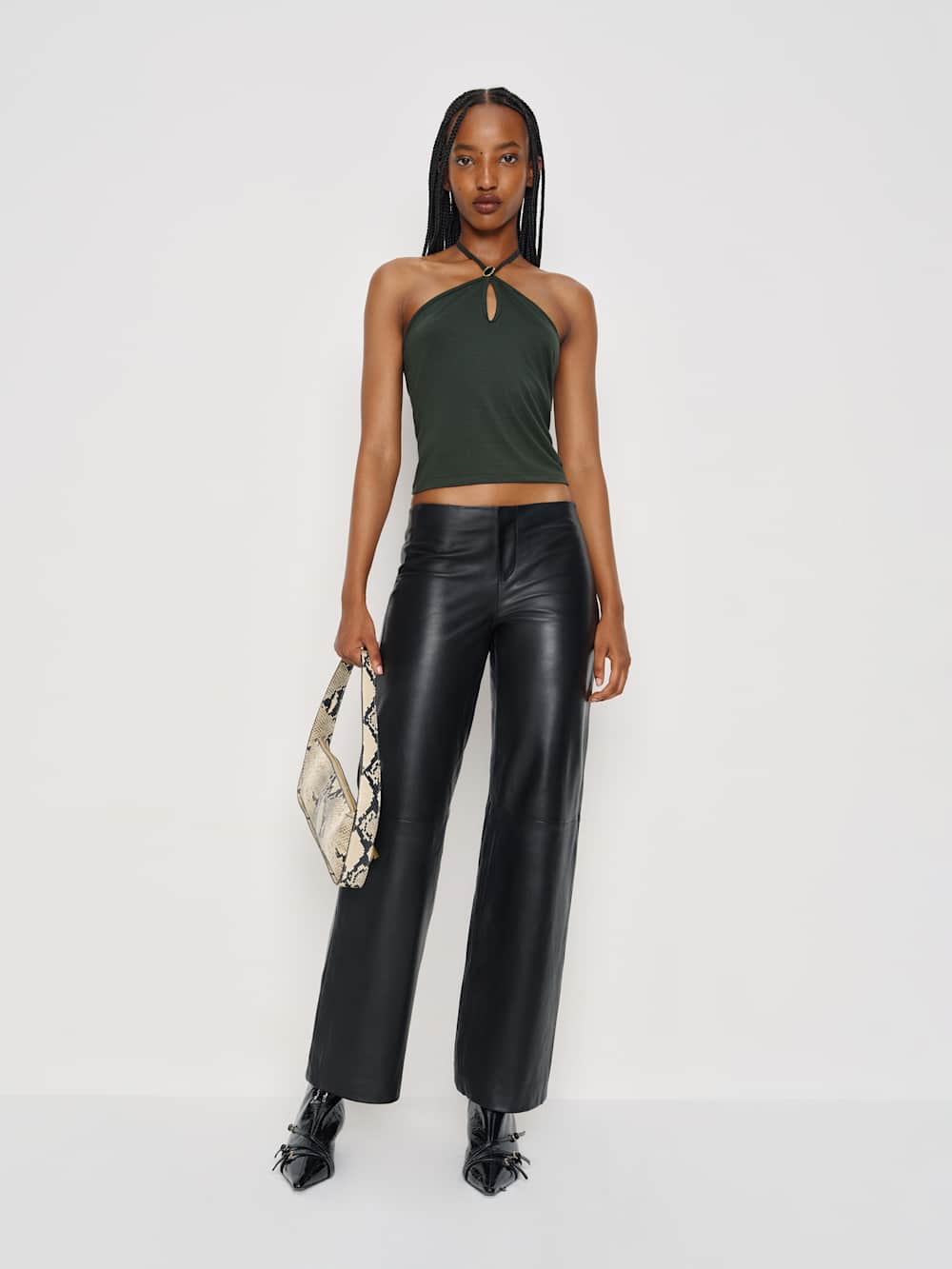 Reformation Juniper Knit Top - Forest