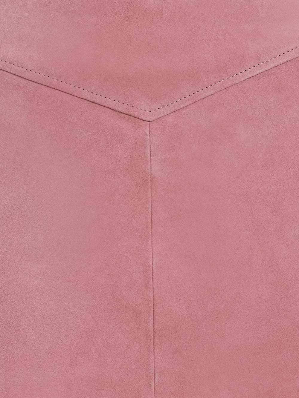 Reformation Layla Low Waist Suede Skirt - Sugar Plum