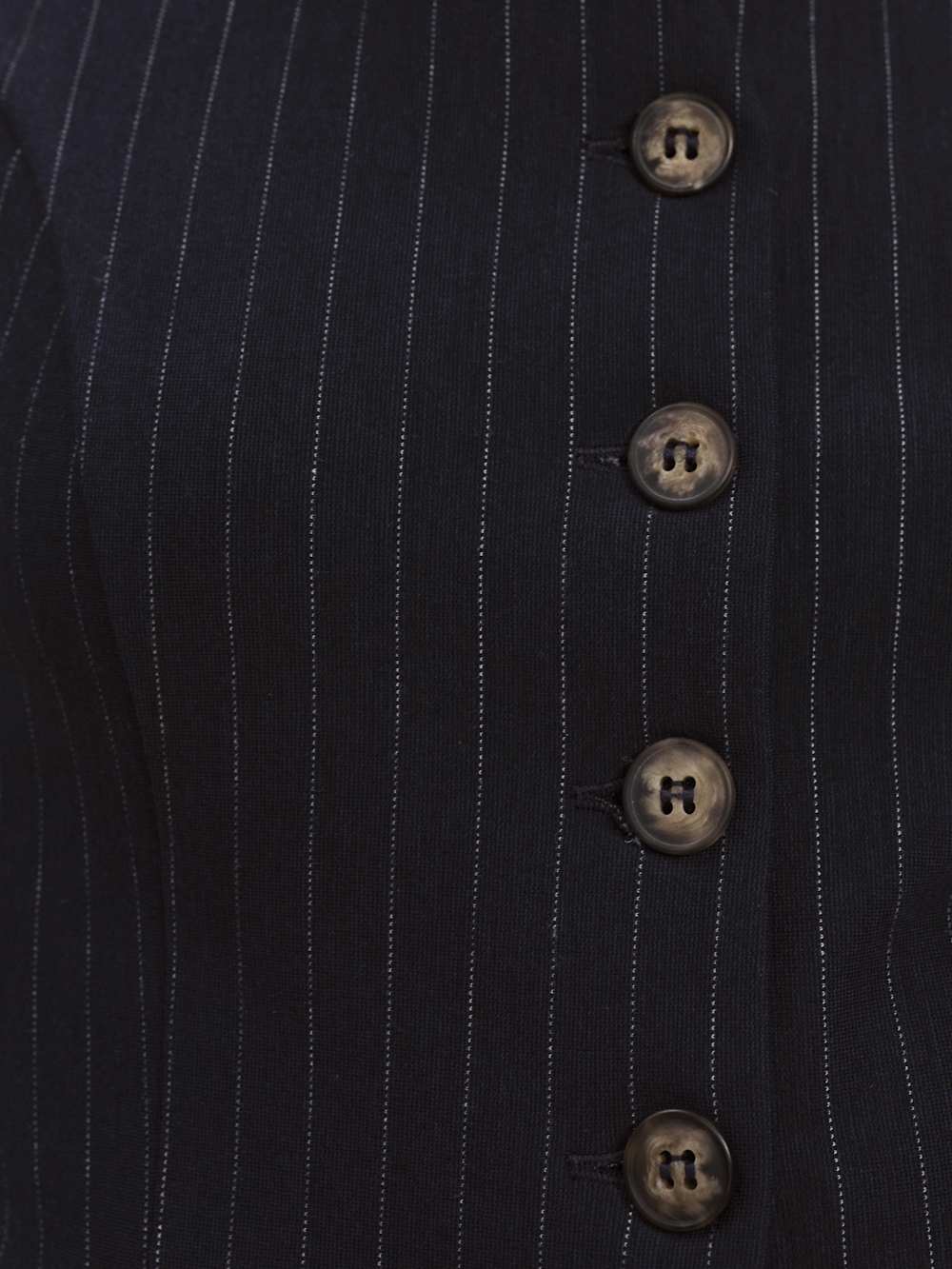 Reformation Lola Knit Two Piece - Navy Pinstripe