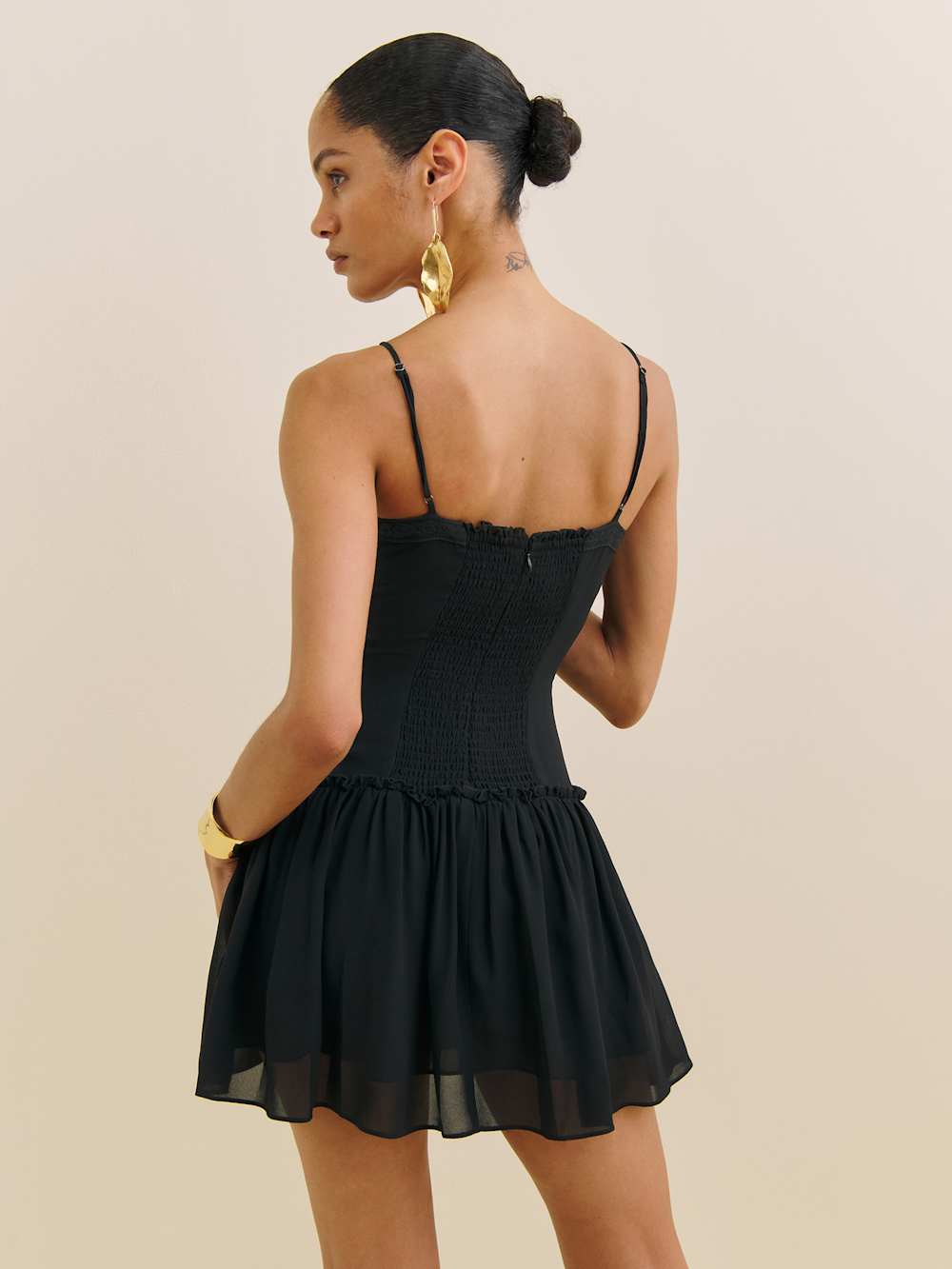 Reformation Citrus Dress - Black