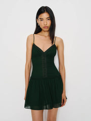 Reformation Citrus Dress - Forest