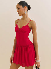 Reformation Citrus Dress - Lipstick
