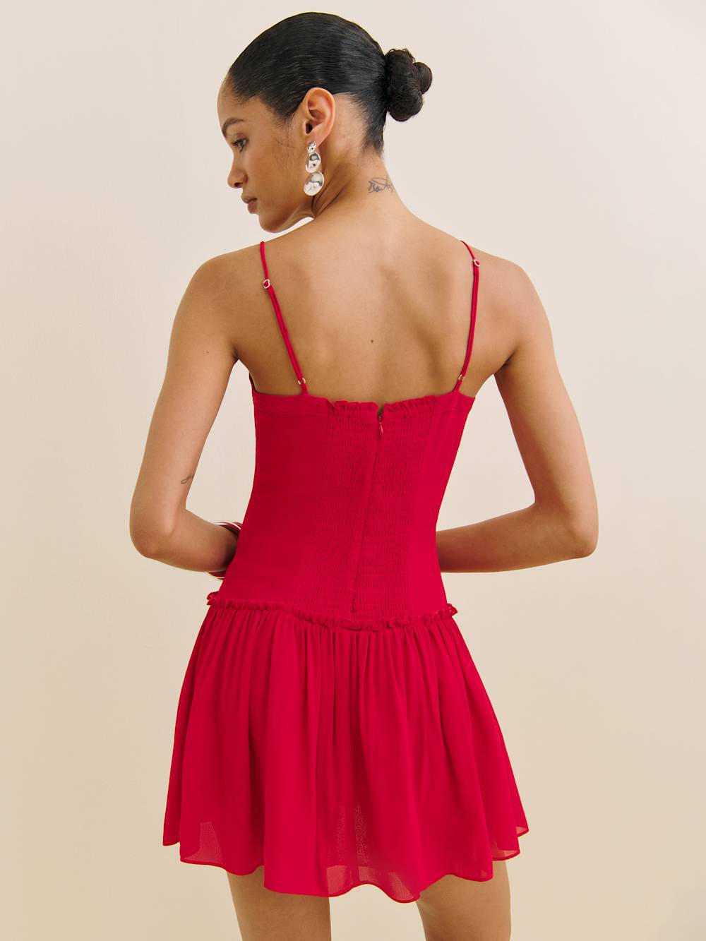 Reformation Citrus Dress - Lipstick