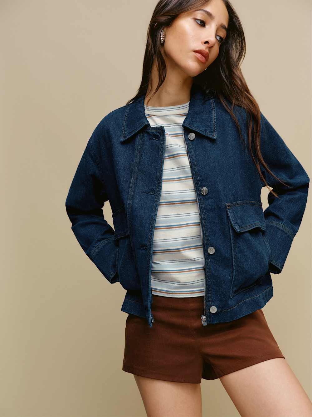 Reformation Oakley Denim Jacket - Havasu