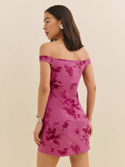 Reformation Lia Knit Dress - Hothouse Rose