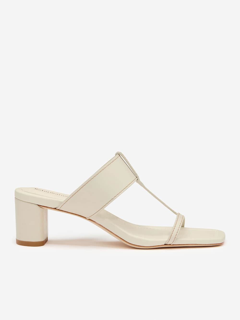 Reformation Sardinia Heeled Sandal - Almond Leather