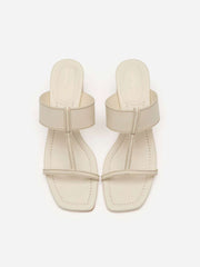 Reformation Sardinia Heeled Sandal - Almond Leather